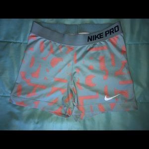 Nike Pro Powder Blue Spandex, Size Medium